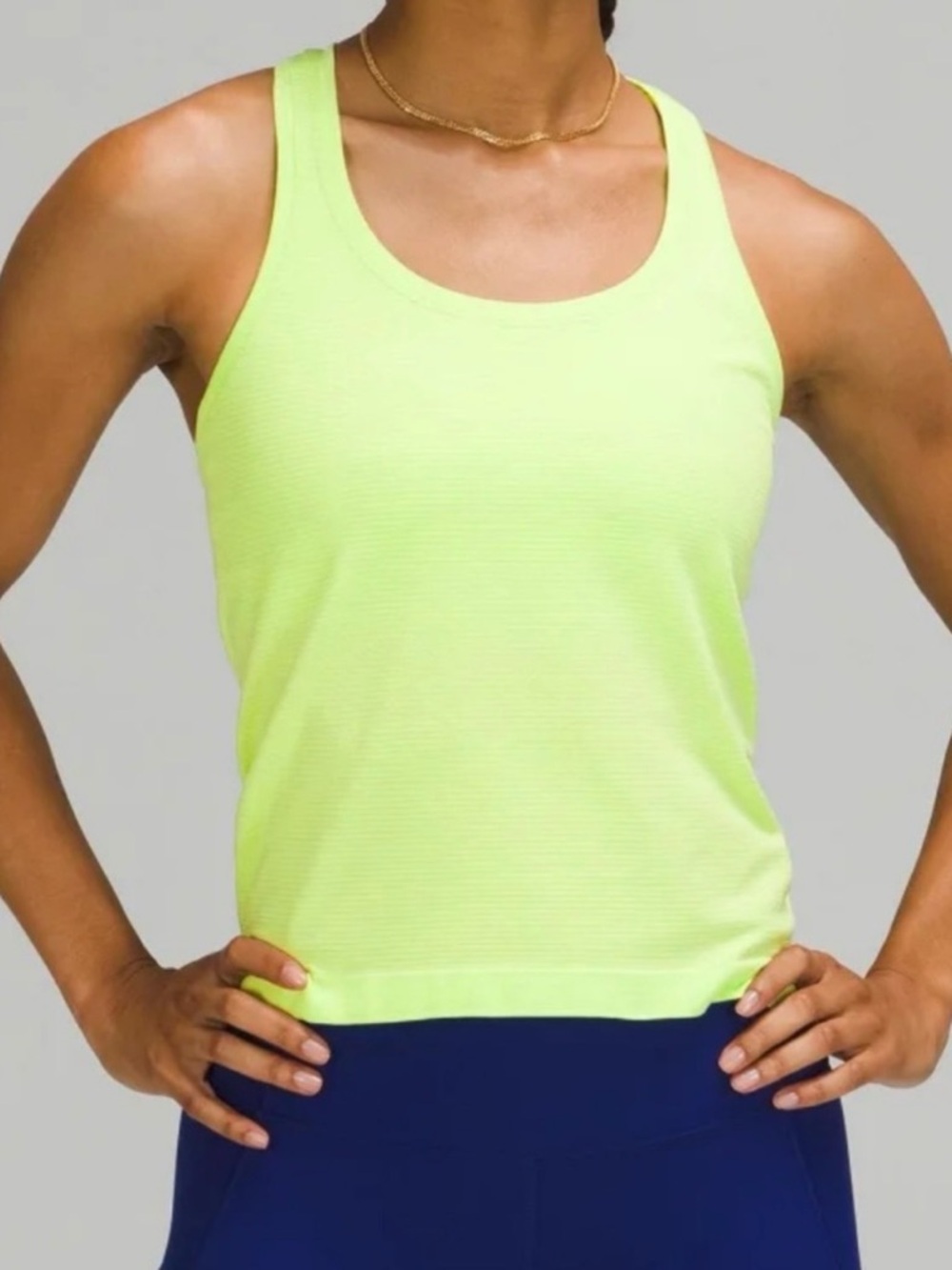 lululemon athletica Neon Yellow Racerback Tank